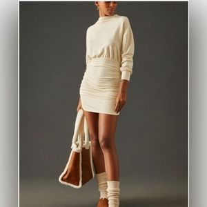 Anthropologie Daily Practice Rouched Cozy Dress